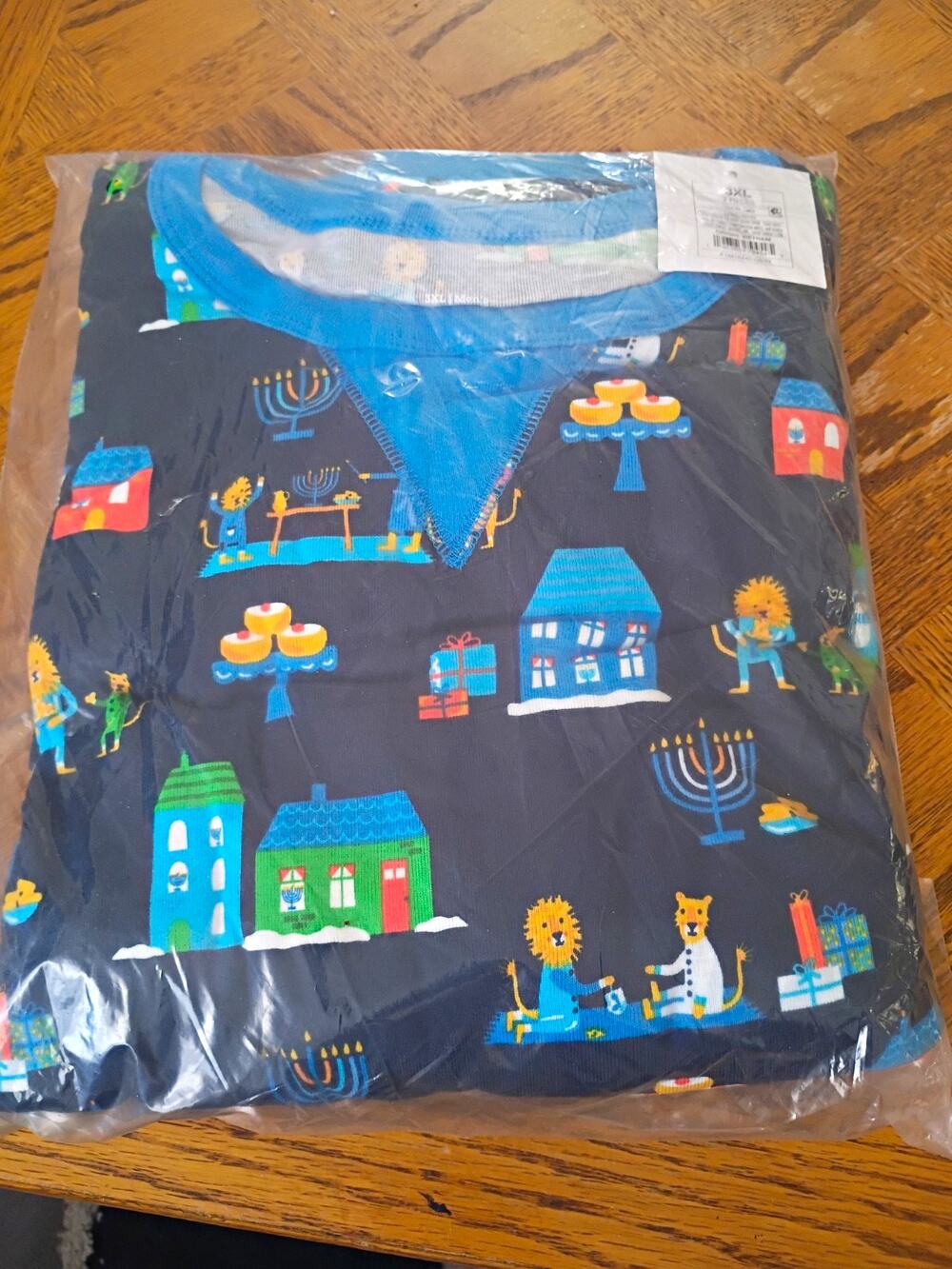Target Mens Pajama Set 2pc Long Sleeve 100% Cotton Tigers Big&Tall 3XL